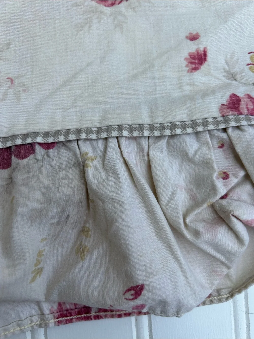 Waverly Pillowcase Garden Room Floral Shams Pink Cream Standard Lot of Four